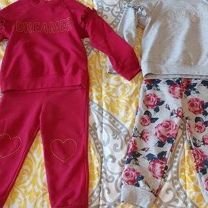 Matching ruffled jogger set